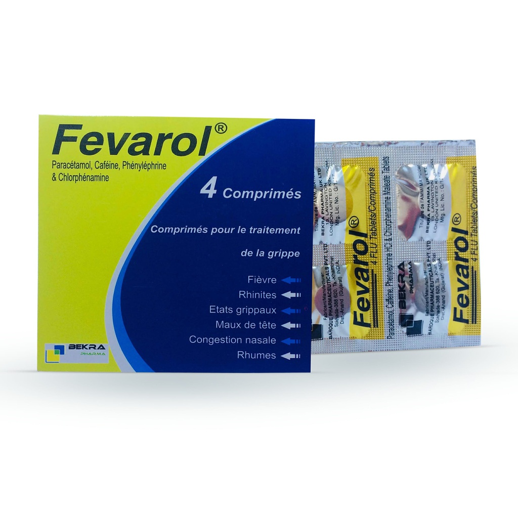 FEVAROL 500MG/2MG/30MG/5MG CPR B/200