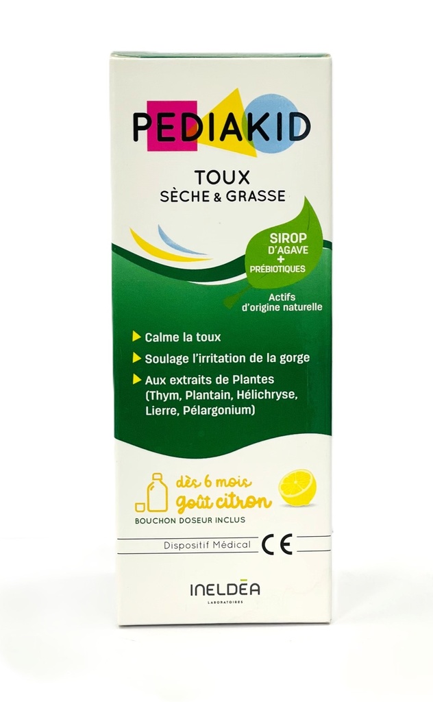 PEDIAKID TOUX SECHE&GRASSE 125ML