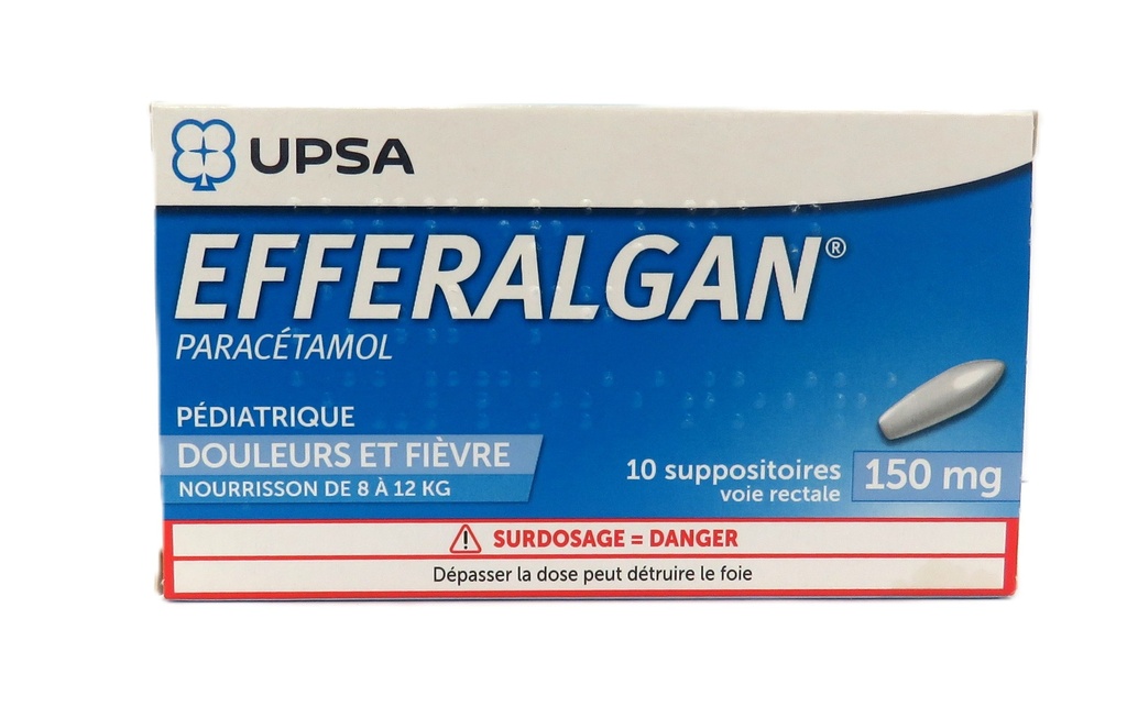EFFERALGAN 150MG SUPPO B/10
