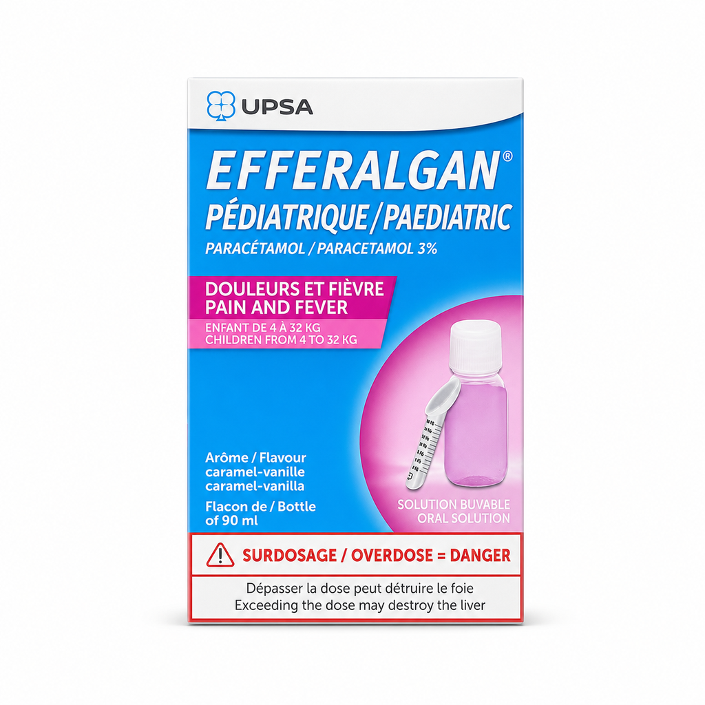 EFFERALGAN 3% PED SOL BUV FL/90ML