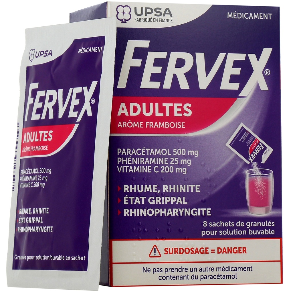 FERVEX AD FRAMB SACHET BT/8